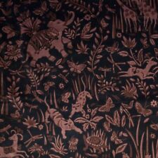 Schumacher authentic hand forest print modal velvet  fabric. 140x145cm. Defect picture