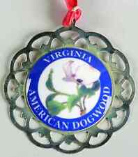 Lunt Silver State Flower Medallion Virginia-American Dogwood - Boxed 6141108 picture