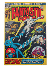 FANTASTIC FOUR #123 1972 Silver Surfer & Galactus VF-/VF Raw Vintage Marvel MCU picture