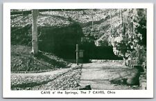 Cave O Springs Ohio OH Underground Cavern Bottomless Pool Vintage UNP Postcard picture