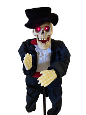 Vintage Gemmy Skeleton Groom 1998 Animated Talking Skeleton No Sound picture