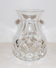 LOVELY VINTAGE SIGNED WATERFORD CRYSTAL BEAUTIFULLY CUT POSY/VIOLET 4