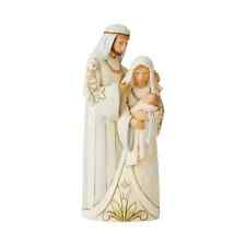 Jim Shore WHITE WOODLAND HOLY FAMILY NATIVITY-BABE SO SMALL KING OF ALL 6006375 picture