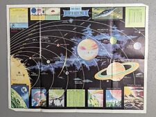 1958 Rand McNally Map of Outer Space Poster Vintage Classroom picture 23