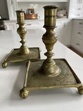 Williamsburg~Virginia Metalcrafters~Colonial Brass Candlestick~CW16-5 Feet~7