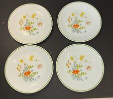 Set Of 4 Corelle Corning Wildflower Plates 8 9/16” Pre-Owned picture