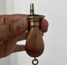 Victorian Style Miniature Brass Copper Gun Powder Small  Bottle Flask picture