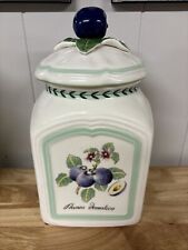 Villeroy and Boch Cottage Inn Canister Country Collection Prunes Plums picture