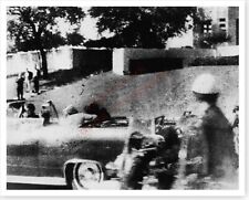 President John F. Kennedy Limosine Speeding Away In Dallas 8x10 Moorman Photo picture
