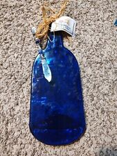 Colbolt Blue Cheese Plate Plate Shaped Like Wine Bottle picture
