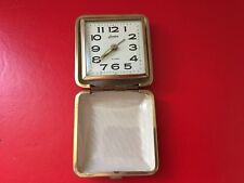 Vintage Linden Fold Up Pocket Travel Alarm Glow In Dark Clock 2.75