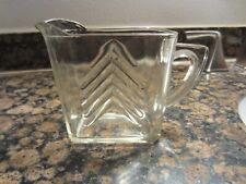 Vintage clear glass gravy server with handle and spout Unbranded picture