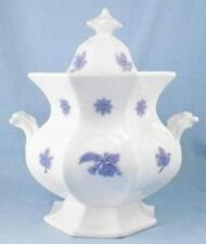 Chelsea Blue Thistle Sugar Bowl Adderly Porcelain Antique As Is picture