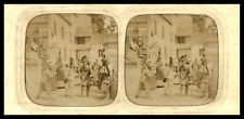 Kids Playing, ca.1870, Stereo Day/Night (French Tissue) Vintage Stereo Print, picture