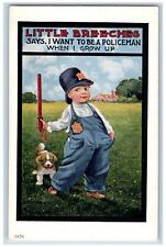 Little Breeches Postcard Boy I Want To Be A Policeman When I Grow Up c1910's picture