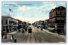 1915 Massachusetts Street Looking South From Ninth Lawrence Kansas KS  Postcard picture