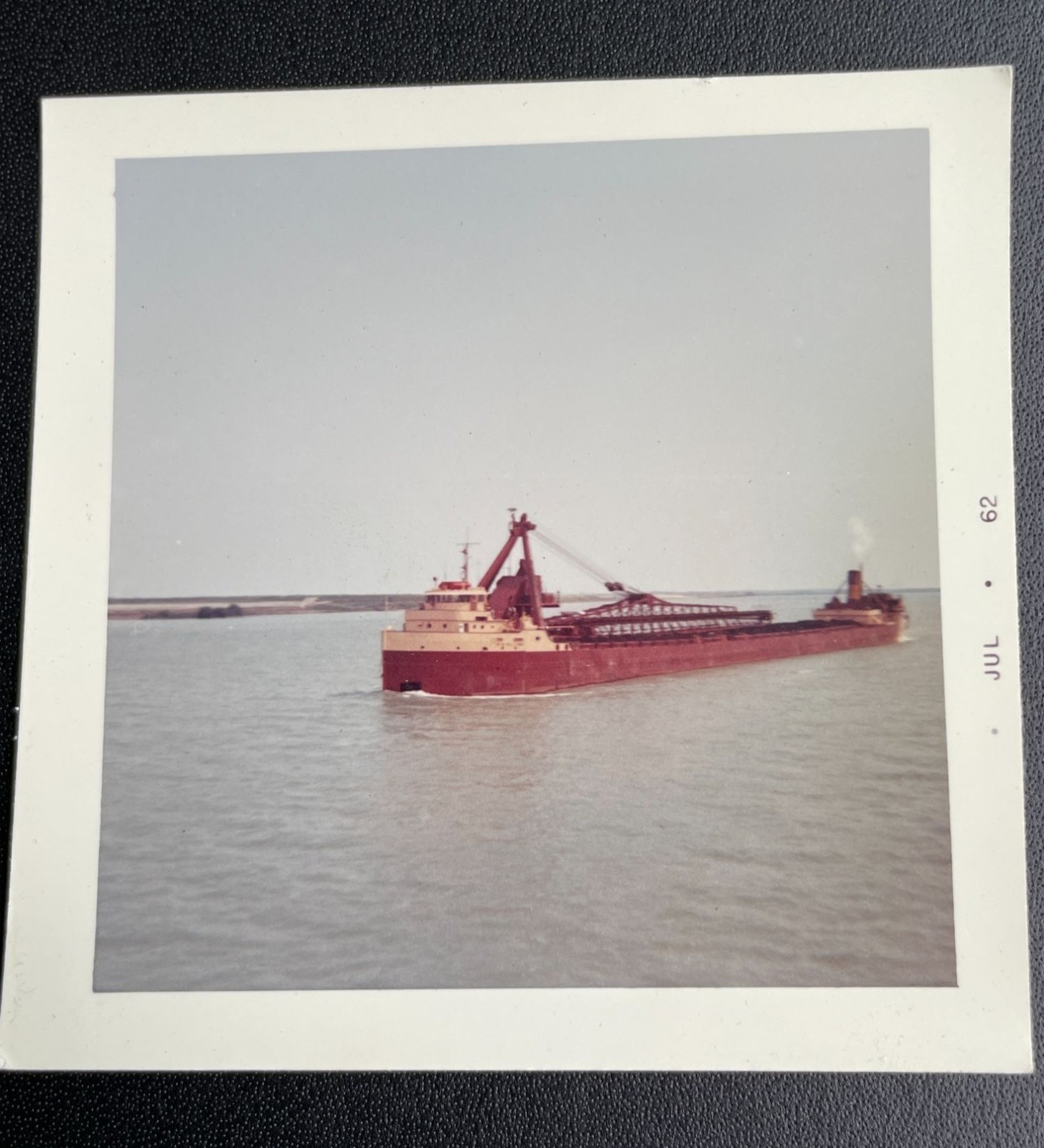 VTG 1962 Great Lakes Self-Unloader Bulk Carrier Laker Freighter Cargo Ship Photo