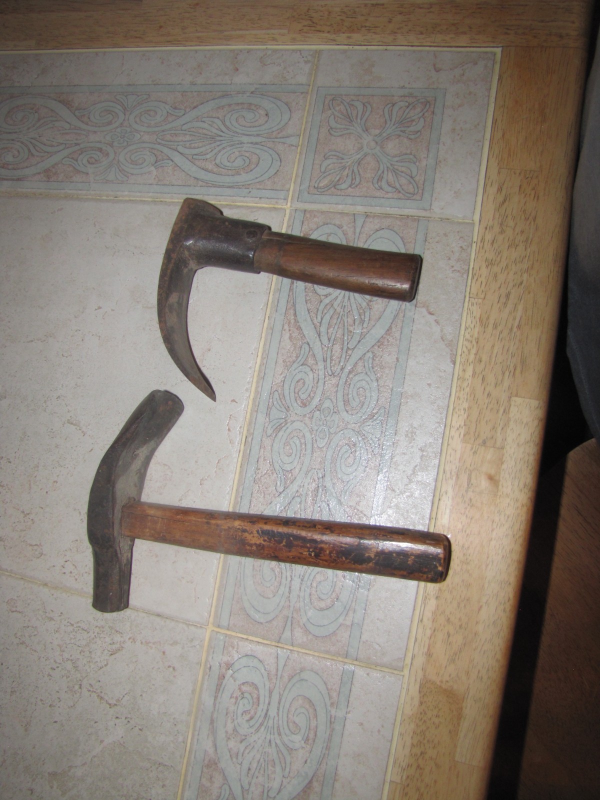 Vintage EARLY Adze LOT OF 2 Woodworking Tool Hammer Vintage EARLY Adze LOT OF 2 Woodworking Tool Hammer