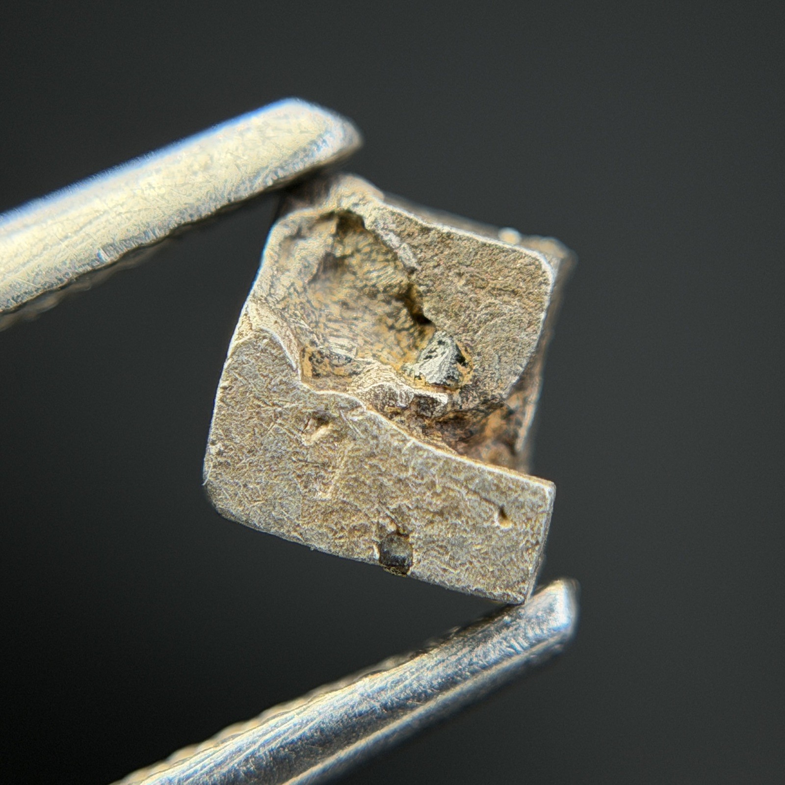 Natural Native Platinum Nugget with Gold Crystal Konder Russia 1.634g