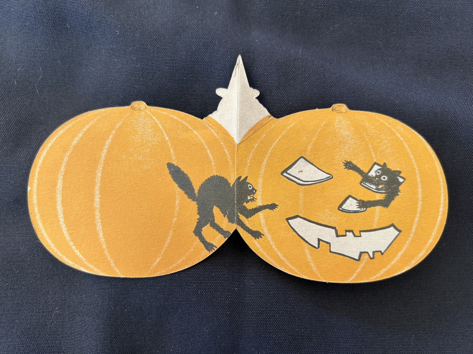 Vintage Rare Original 1930s Dennison Halloween Pop Up Witch Invitation Unused 