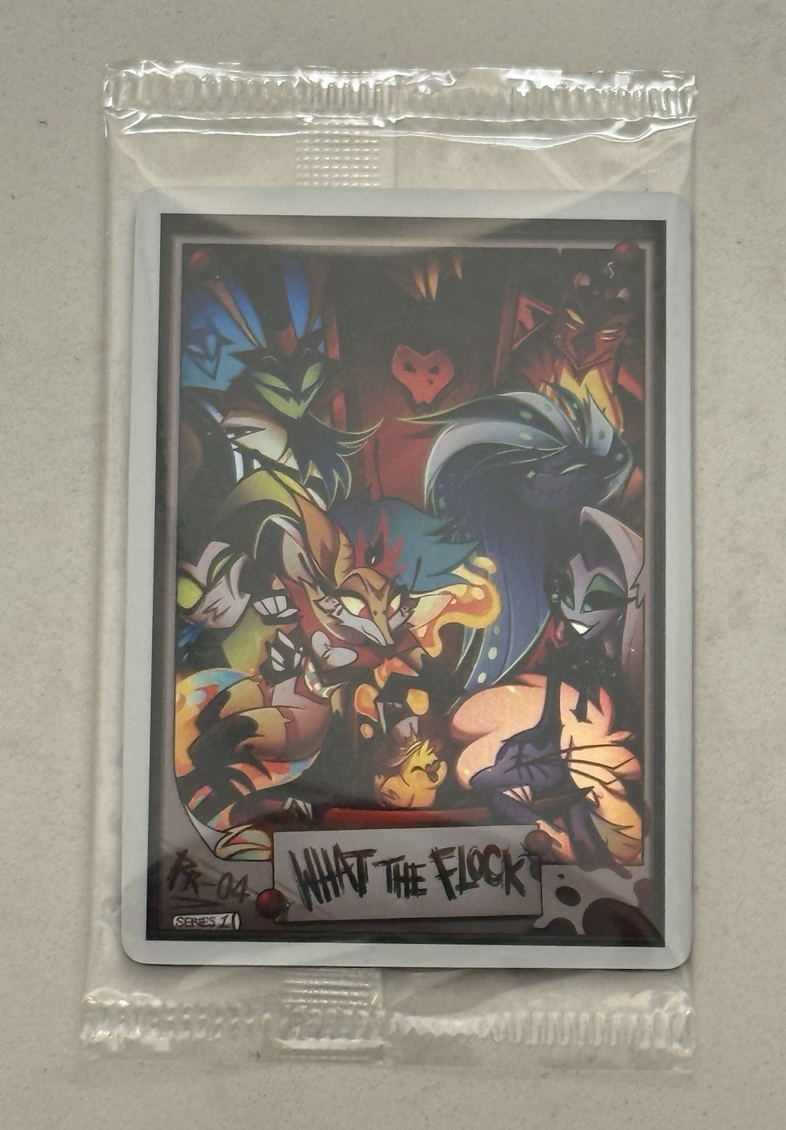 Helluva Boss SDCC 2026 Exclusive Foil What The Flock Promo  Card PR-04