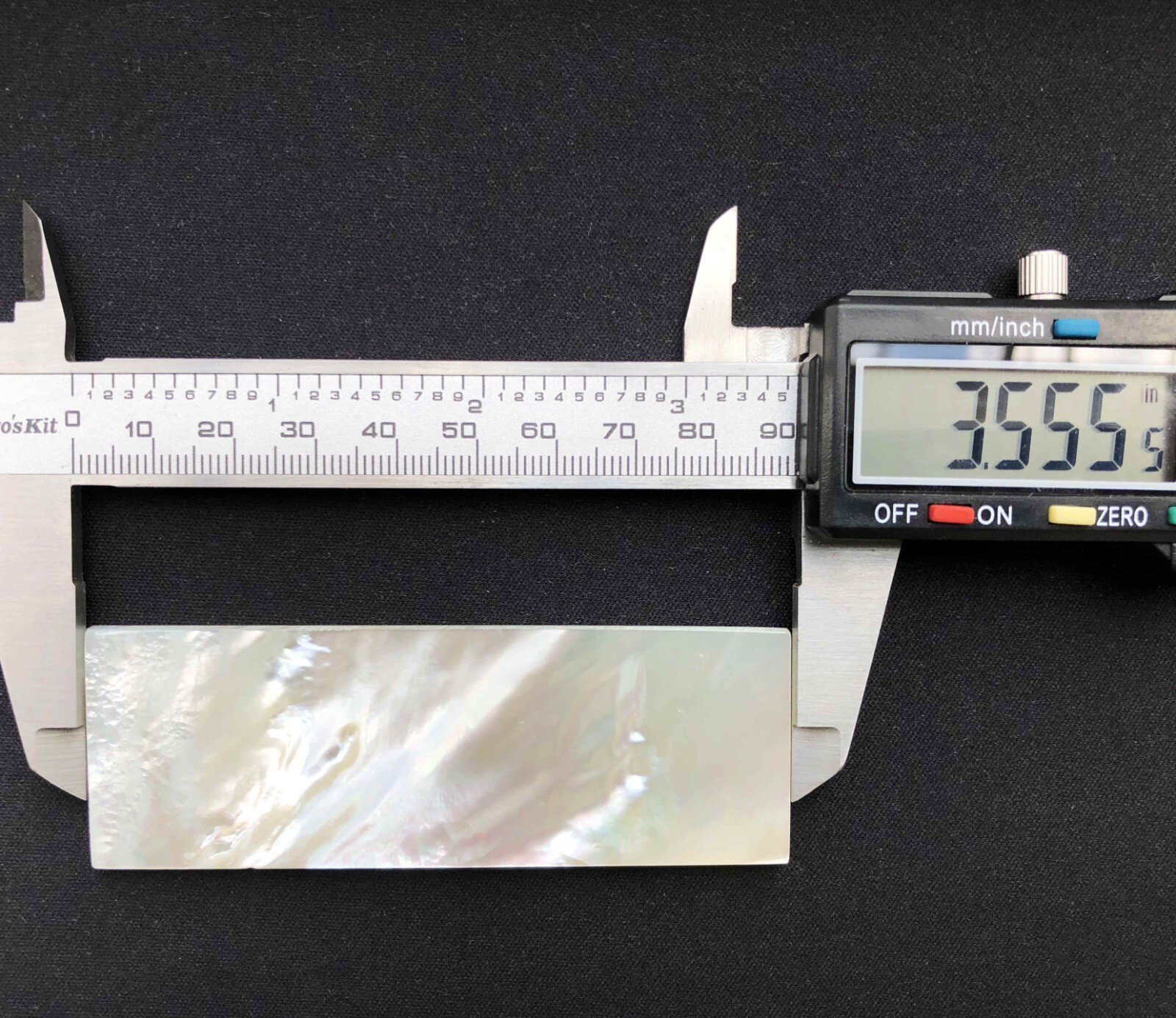 1x Mother of Pearl Knife Handle Scale Inlay 3-1/2\ 1x Mother of Pearl Knife Handle Scale Inlay 3-1/2\