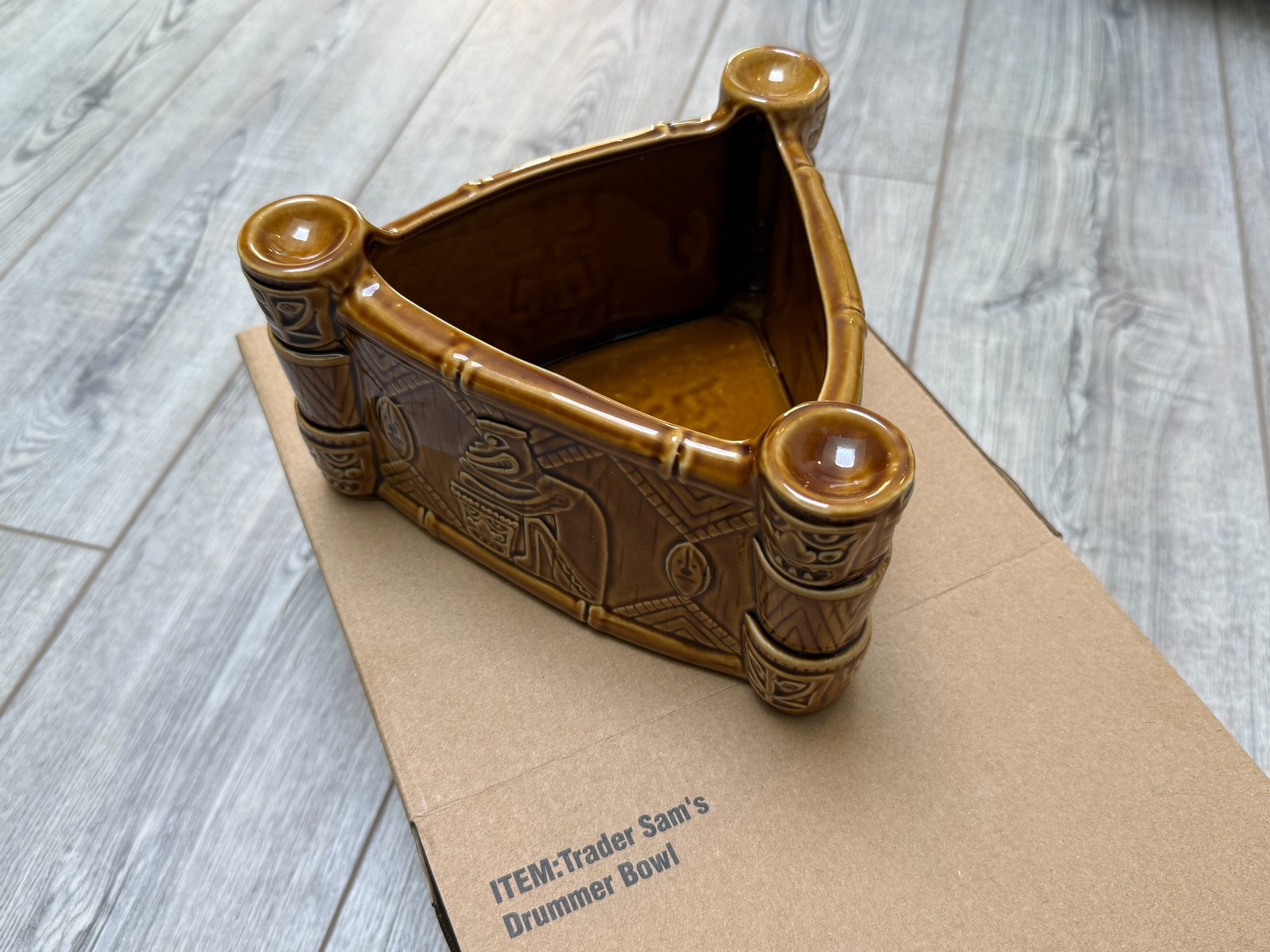 *NEW* Trader Sams Enchanted Tiki Bar Uh Oa Drummer Bowl 1st Edition Disneyland