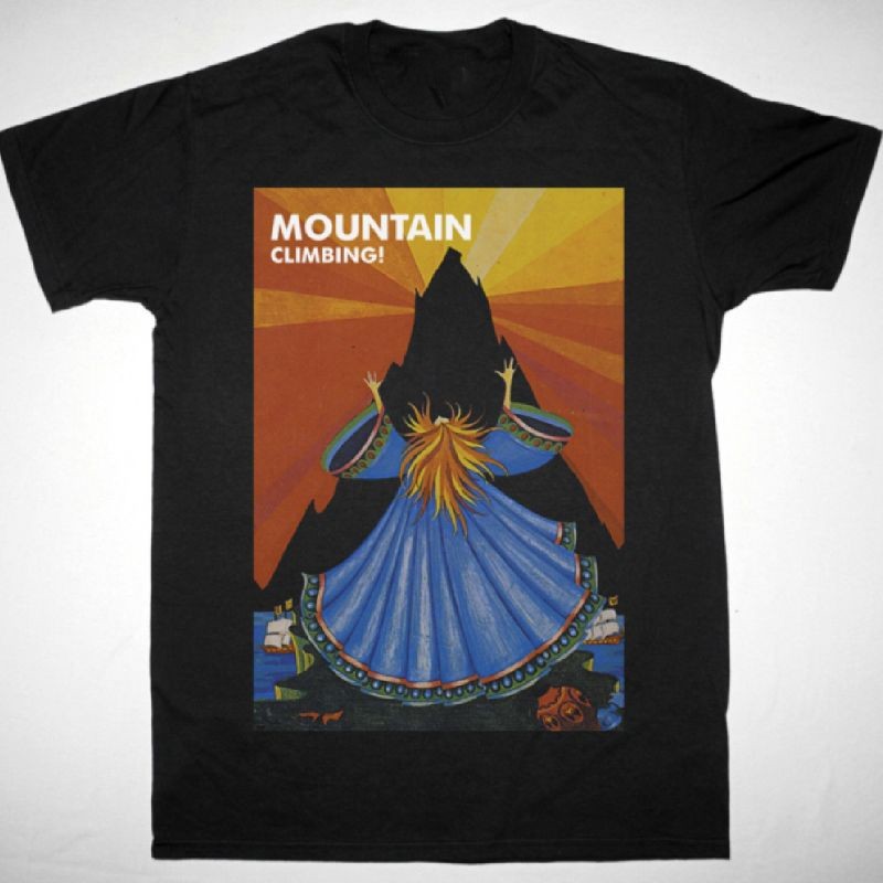 Vtg MOUNTAIN CLIMBING Cotton Black Full Size Men Women Shirt NP298