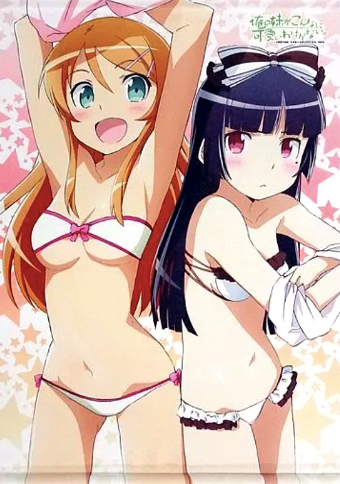 C84 OREIMO Kirino Takasaka & Kuroneko B2 tapestry japan anime 2013
