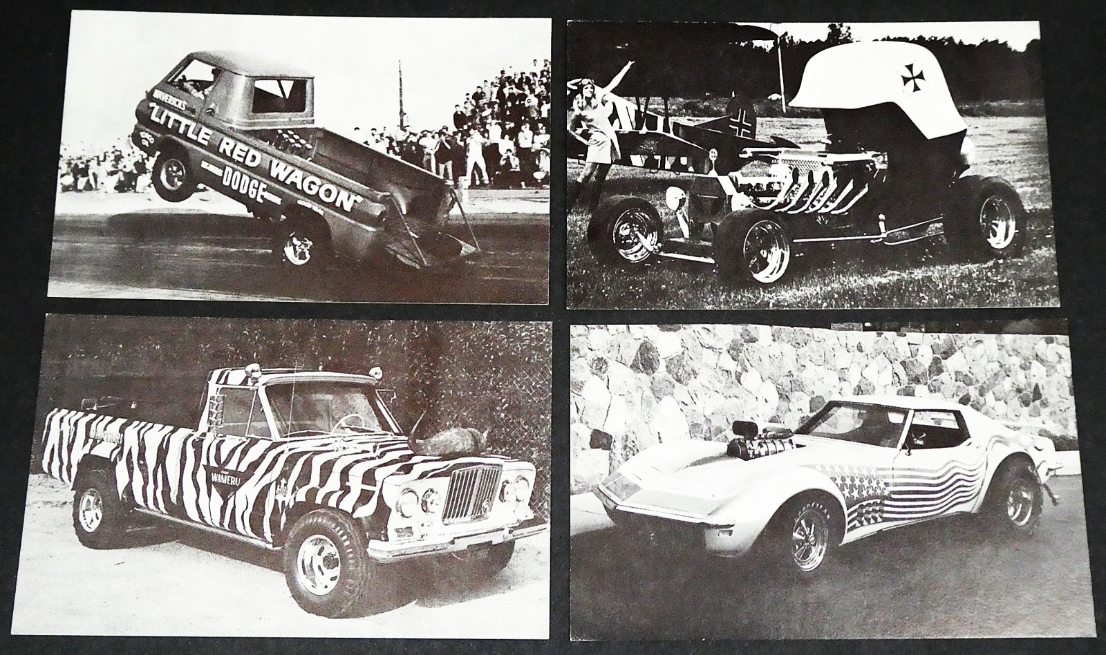 1972 Exhibit Supply Penny Arcade Hot Rod & Custom Car Trading Cards Lot 2
