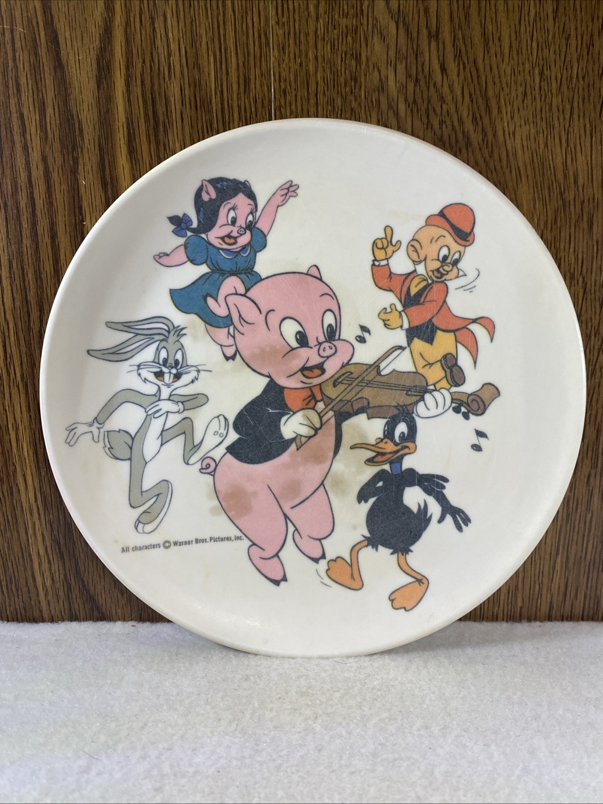 Lenox Ware Disney Looney Tunes Plate Bugs Porky Daffy