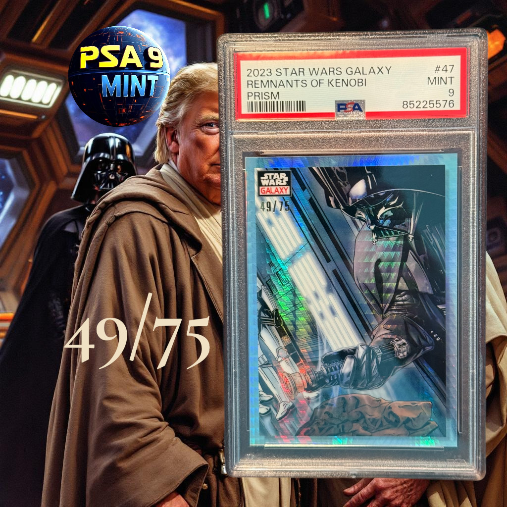 2023 Star Wars Galaxy Remnants of Kenobi Prism Refractor 49/75 PSA 9 MINT 2023 Star Wars Galaxy Remnants of Kenobi Prism Refractor 49/75 PSA 9 MINT