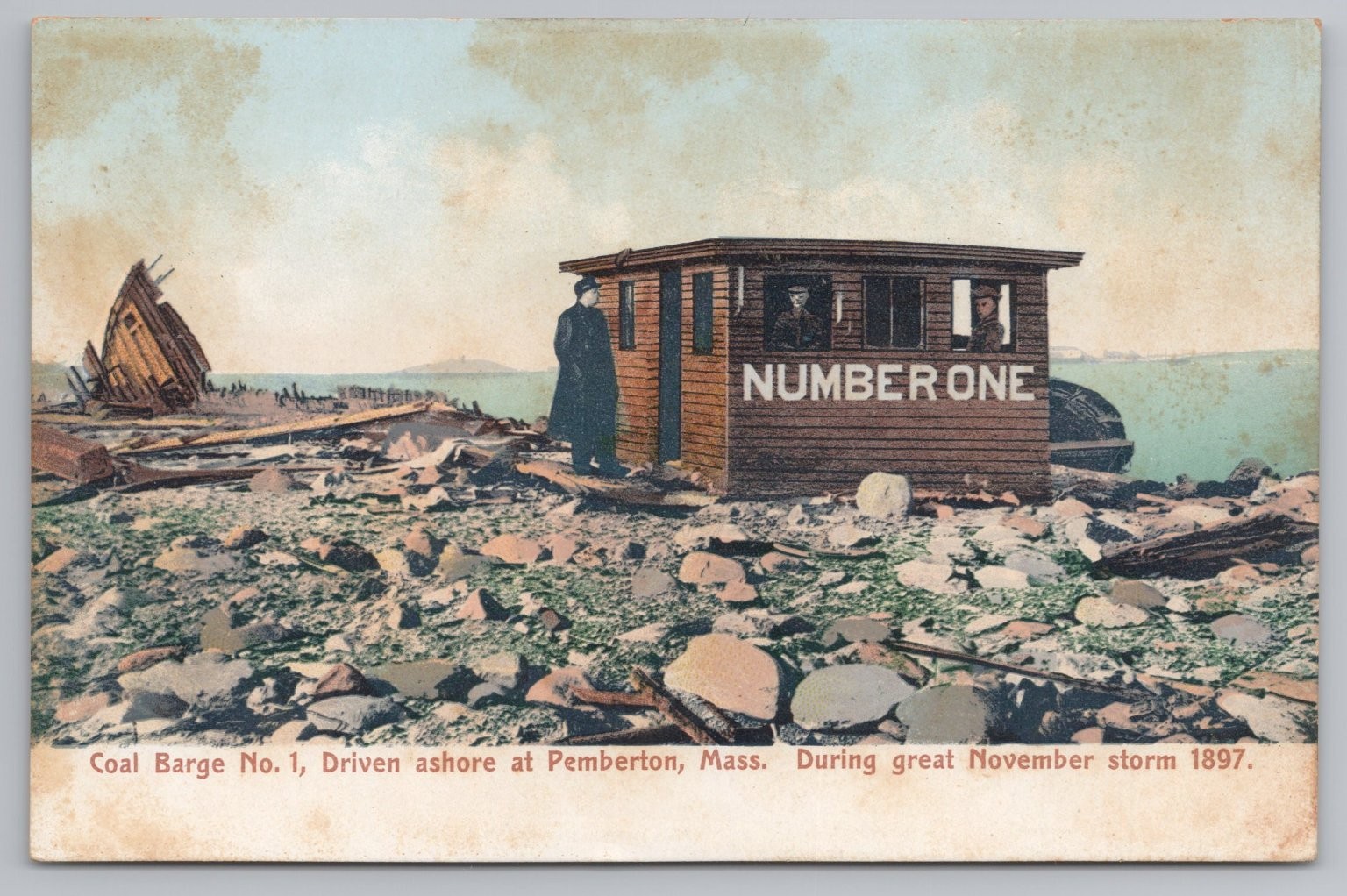 Coal Barge No. 1 Shipwreck Pemberton Mass.  J1187