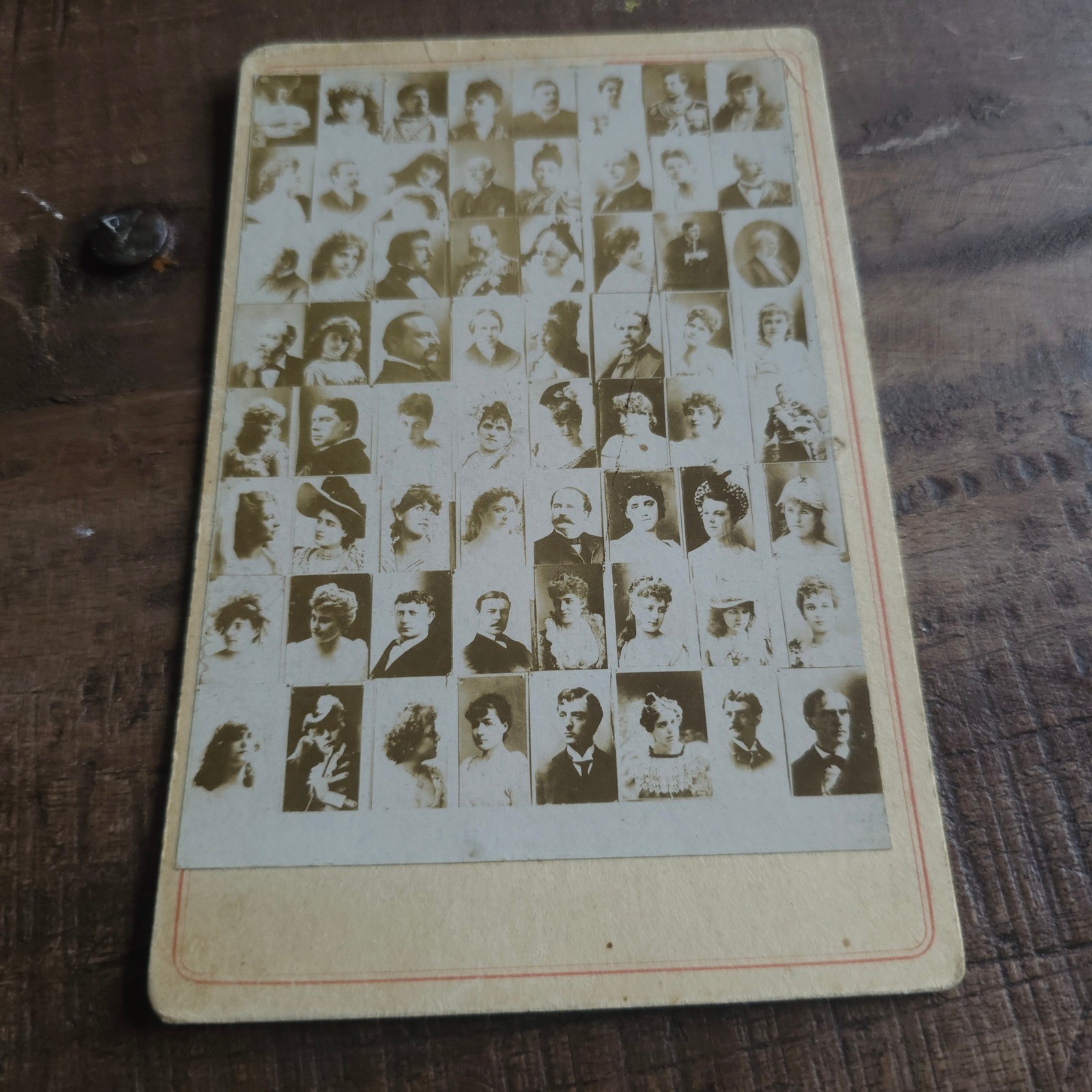 Antique Victorian Portrait Trade Card Advertising Sample Sepia Ephemera Photo