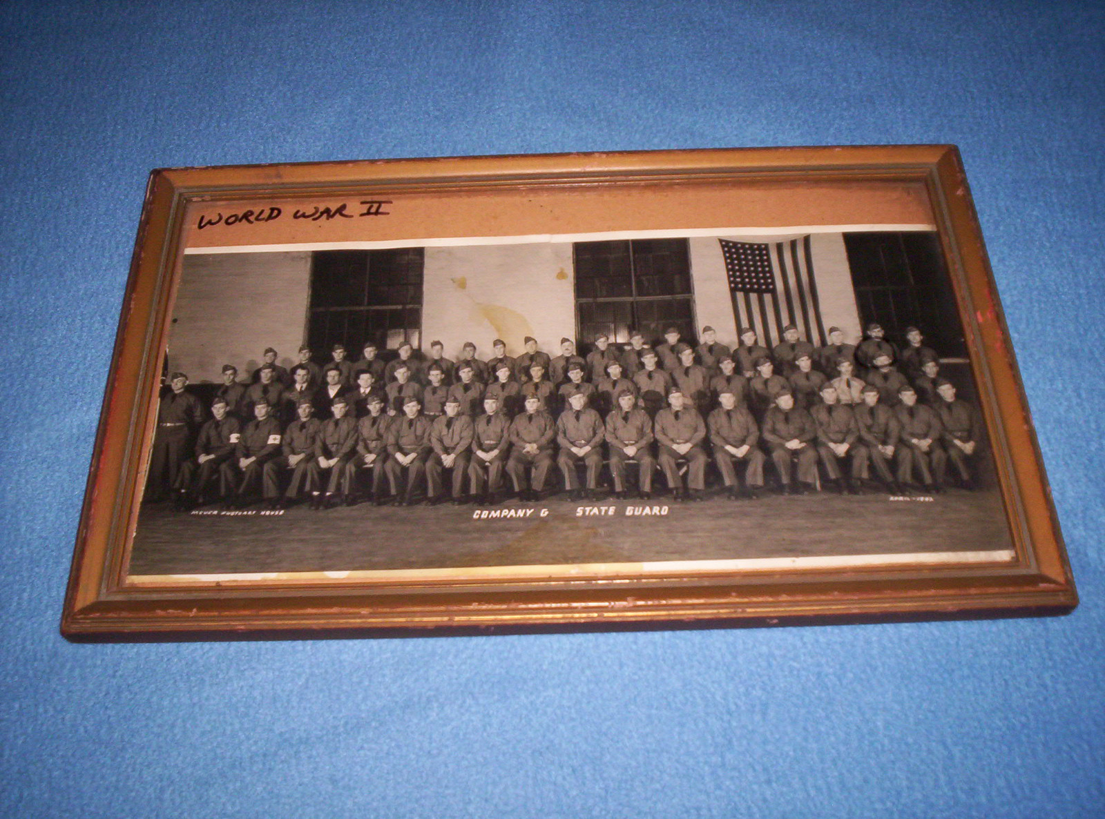Very Rare Original WWII Panoramic Photo US Army \