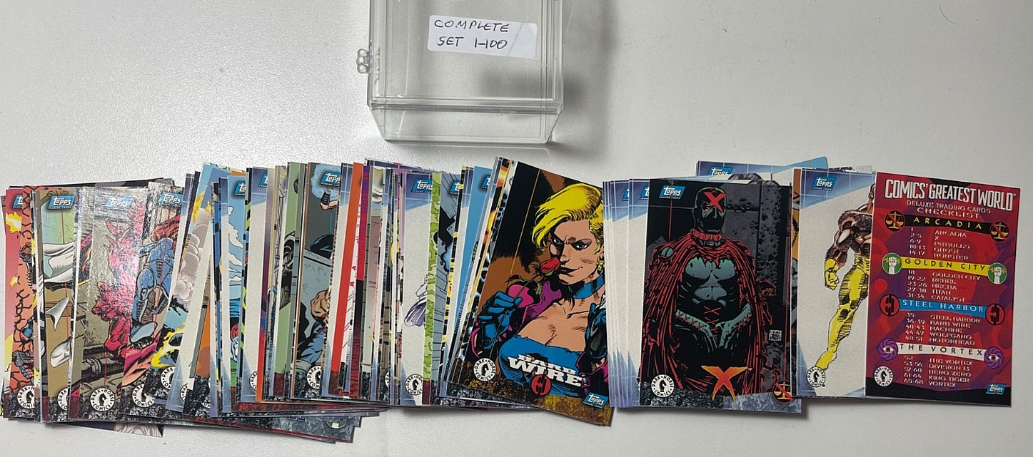 RARE 1994 Topps Dark Horse Comics ARCADIA Complete Card Set (1-100)