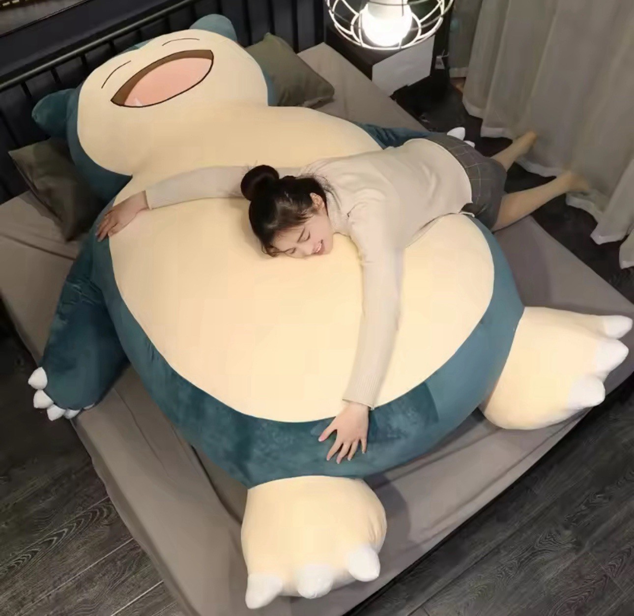 200cm Huge PM Snorlax  Plush Toys Big Pokémon Plushie (without filling)
