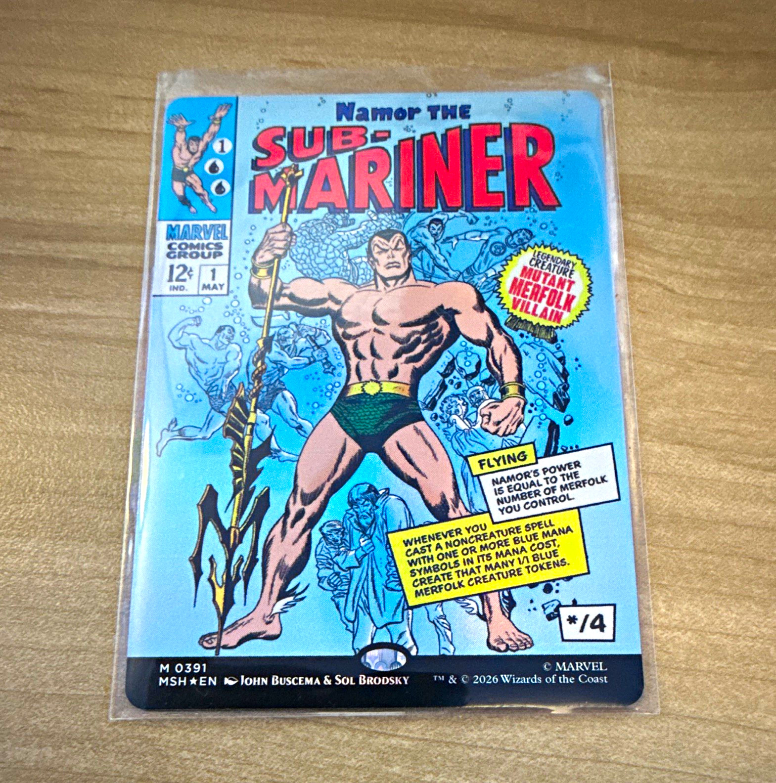 Marvel Namor the Sub-Mariner #1 Comic Book John Buscema, Sol Brodsky