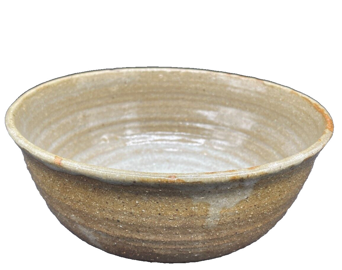 Vintage Artist SIgned Art Pottery Bowl Hand Thrown