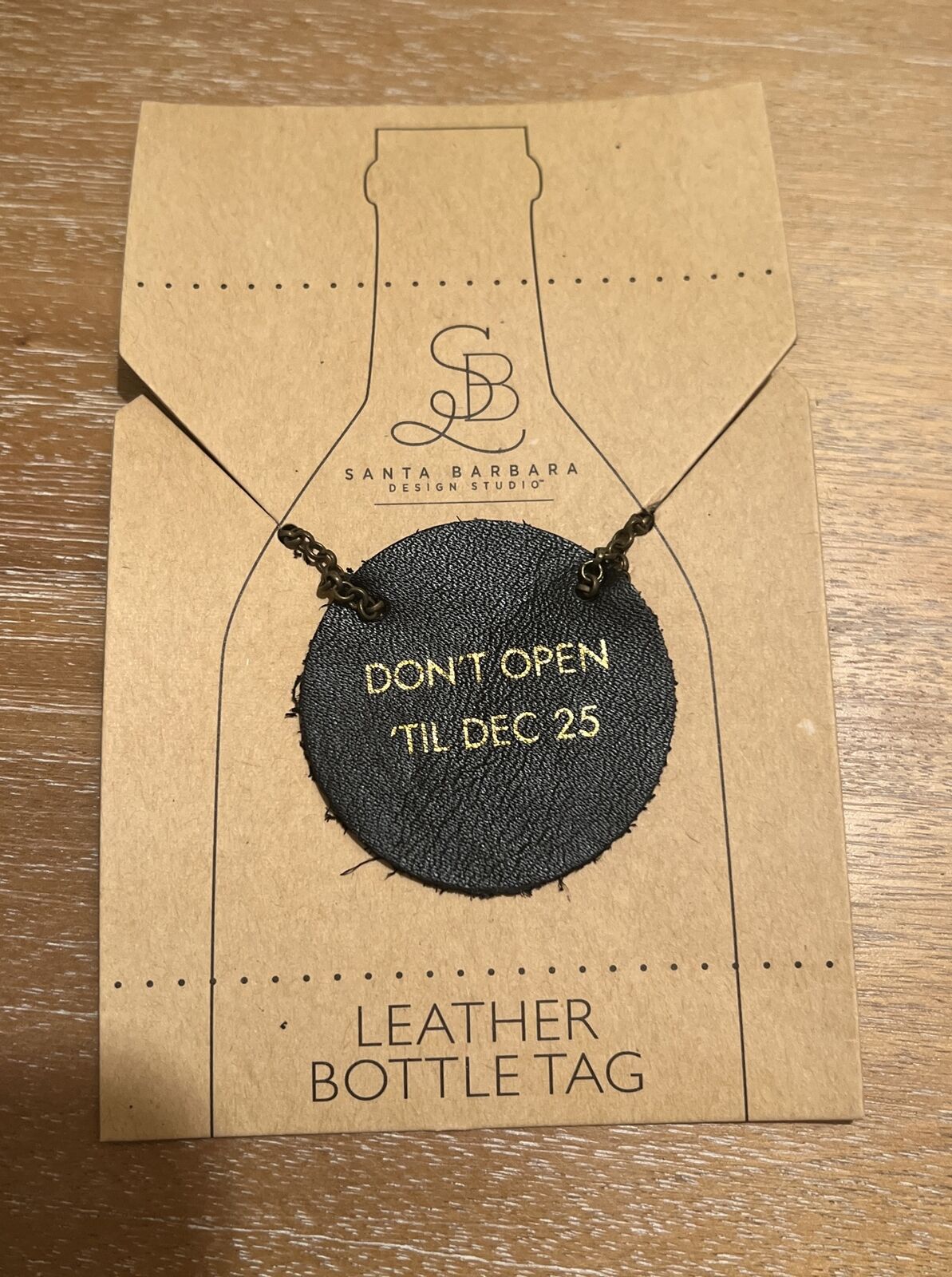 NORDSTROM Holiday Leather Bottle Tags \