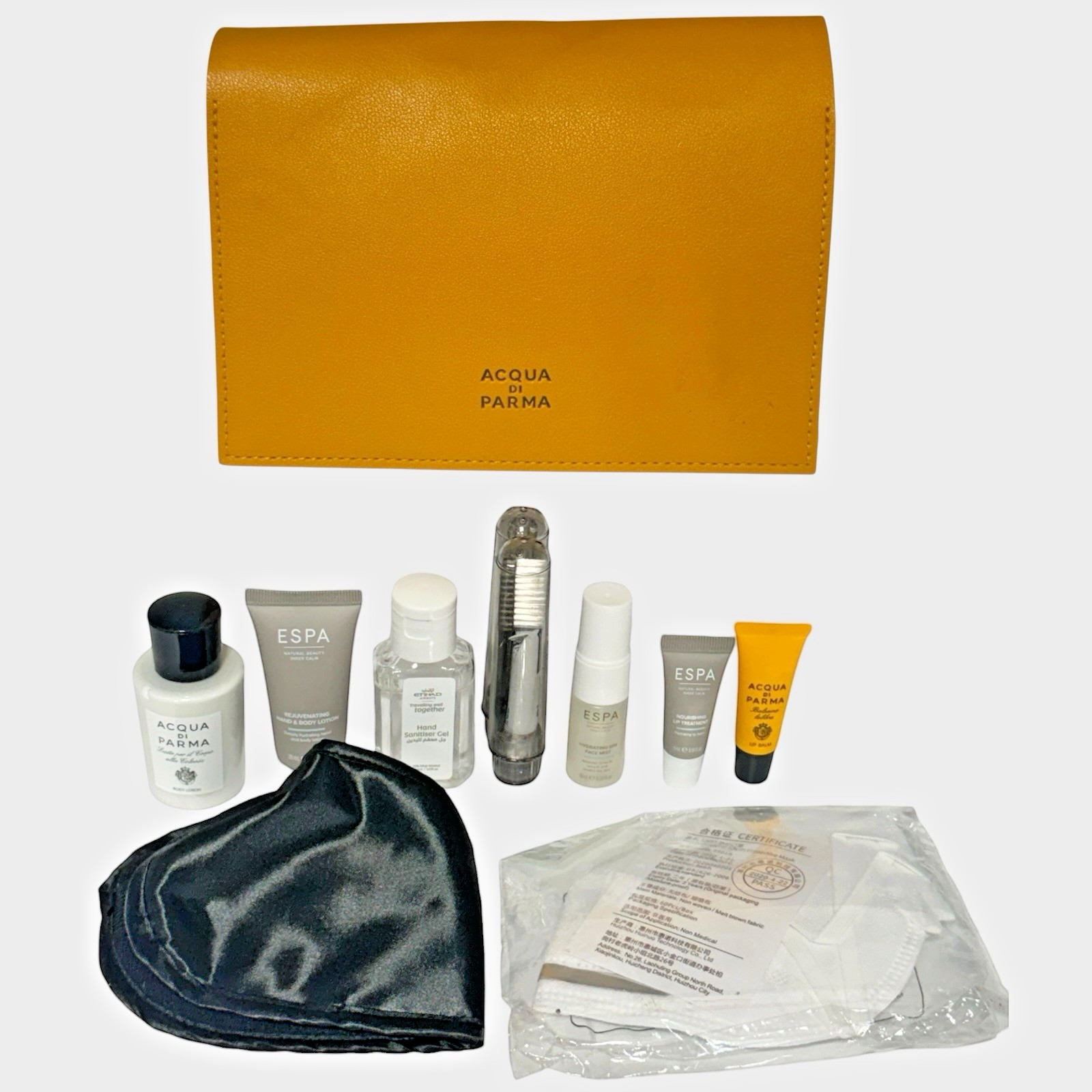 Acqua di Parma Amenity Kit Unisex OS Yellow Good Etihad First Class ESPA Set