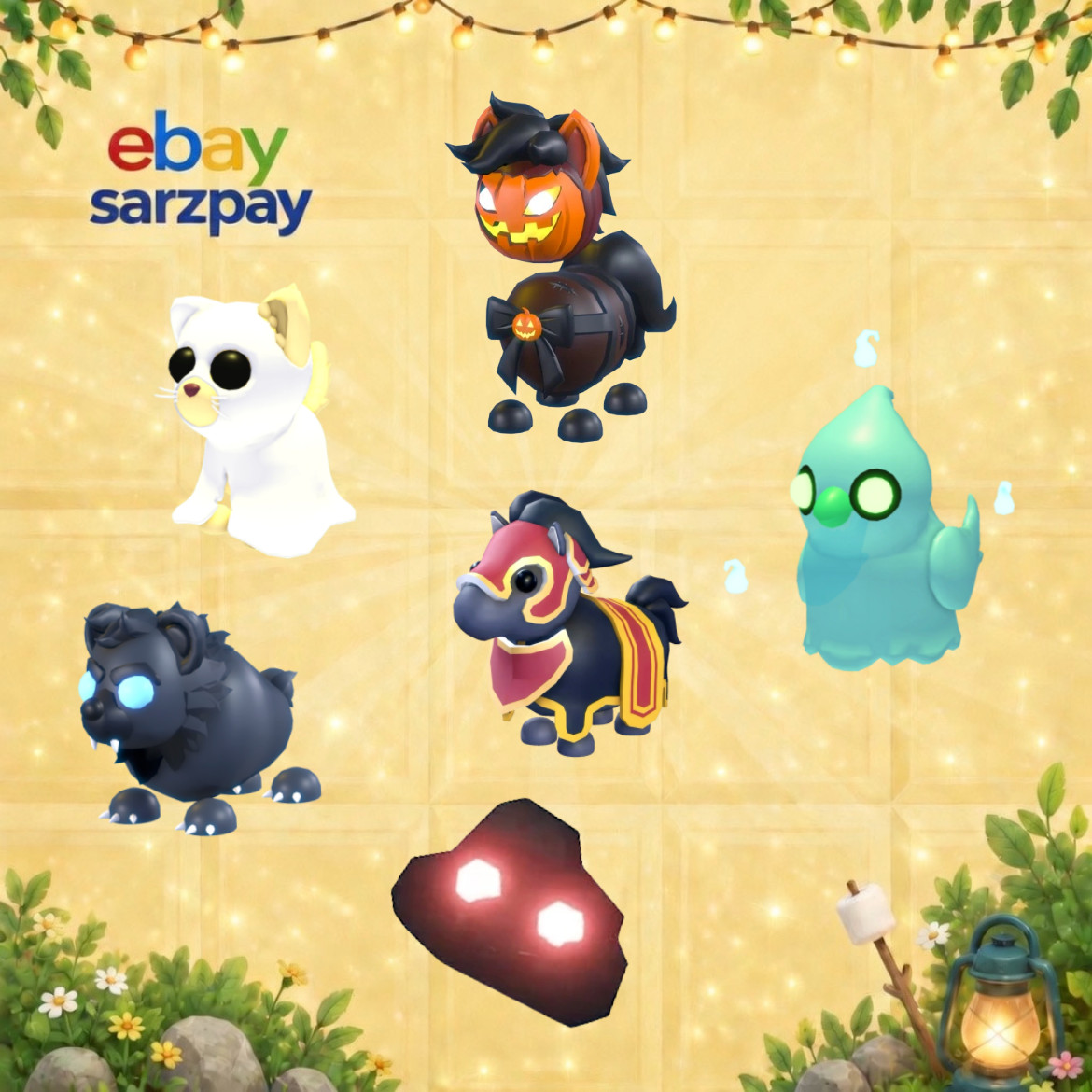 Ghostly Cat, Headless Horse, Dracula Parrot - Adopt Fom Me