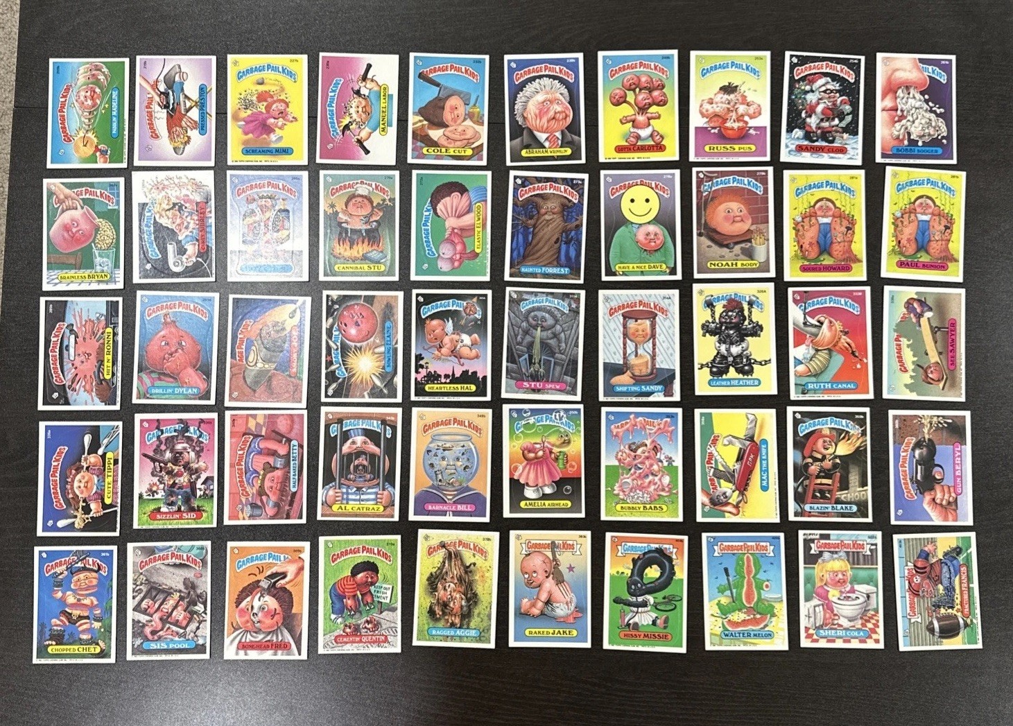 1987 Topps (50) Different Garbage Pail Kids GPK Card Lot #1