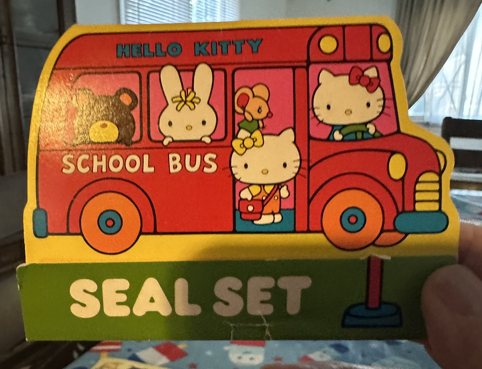 Vintage 1976 Sanrio Hello Kitty Seal Stickers Set Japan Used Rare 