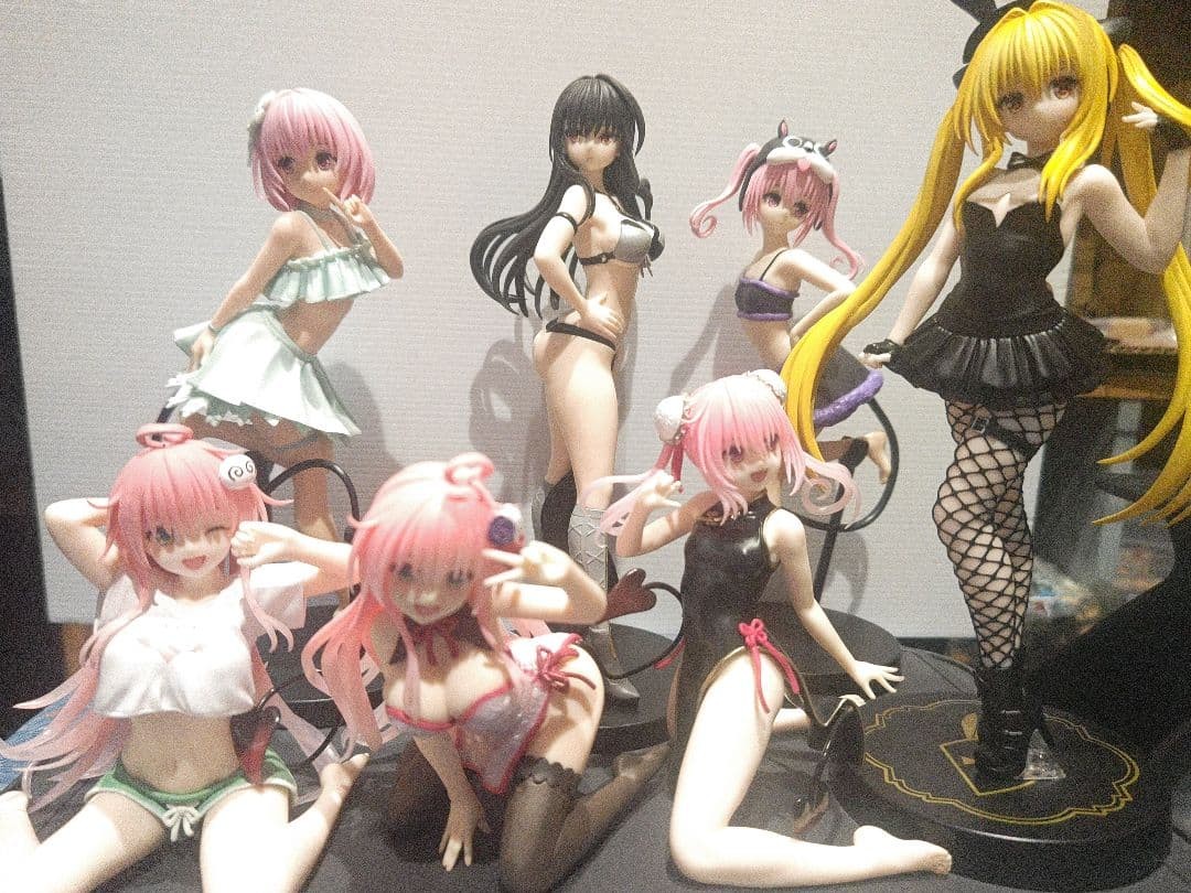 ToLOVEru Figure Lot 7 Pieces Collectible Anime Figures Authentic Japan