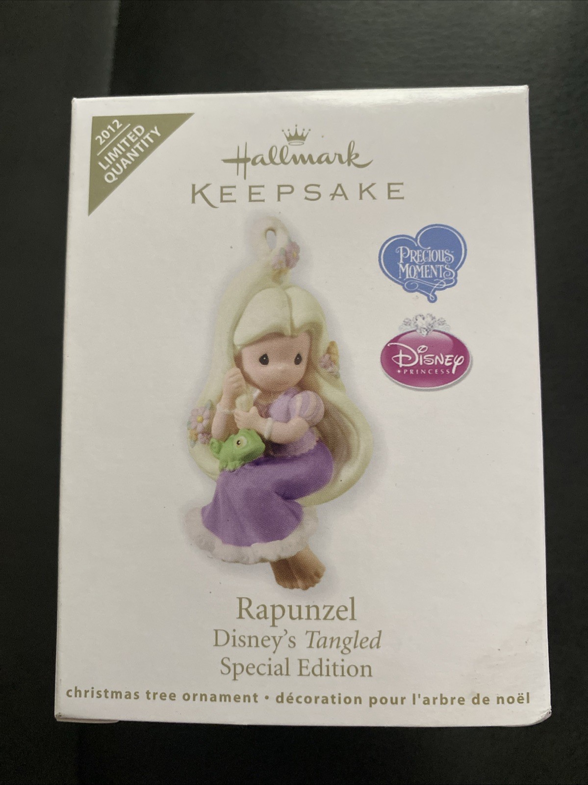 2012 HALLMARK DISNEY'S TANGLED PRECIOUS MOMENTS LTD ED CHRISTMAS ORNAMENT