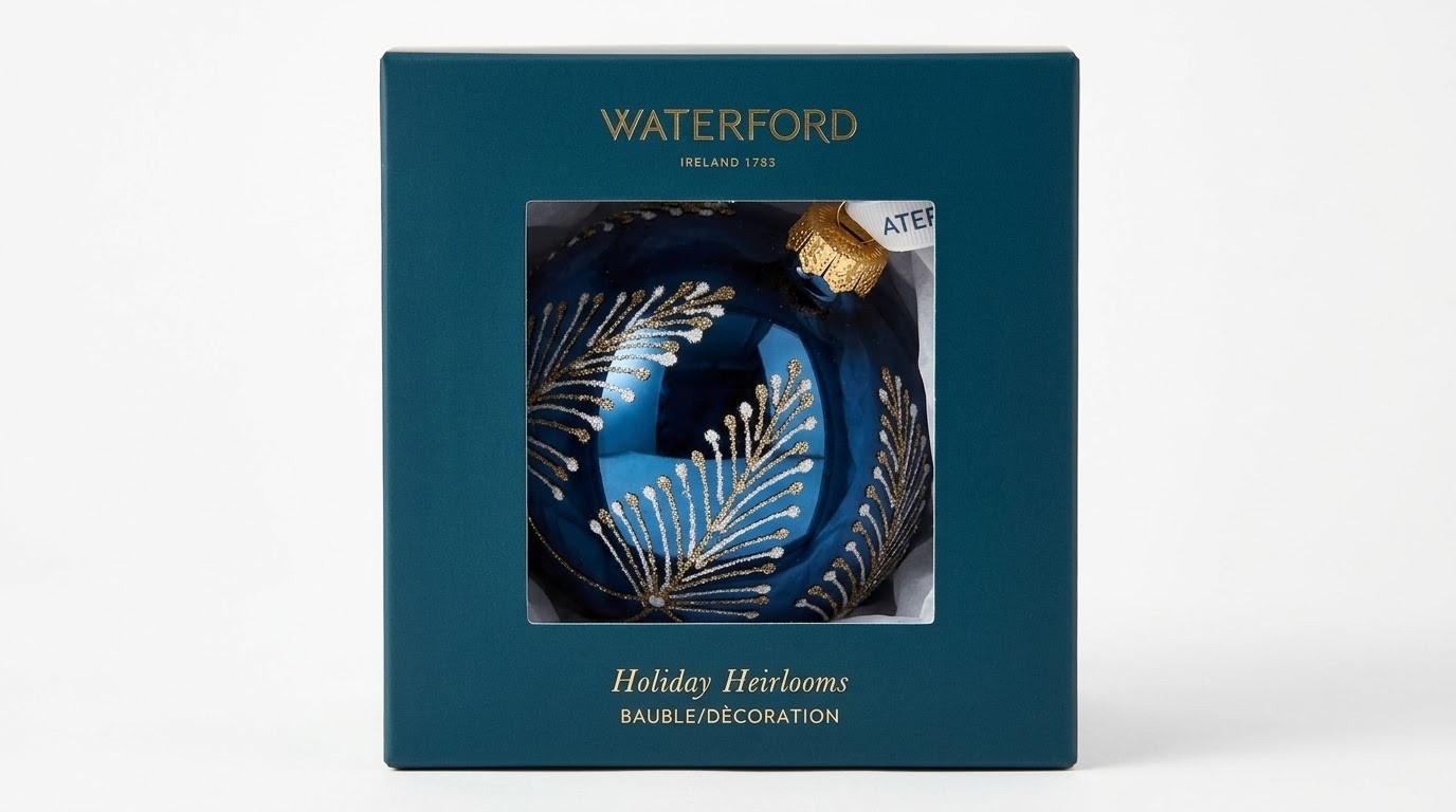 Waterford Holiday Heirlooms Blue Round Ornament 1080346