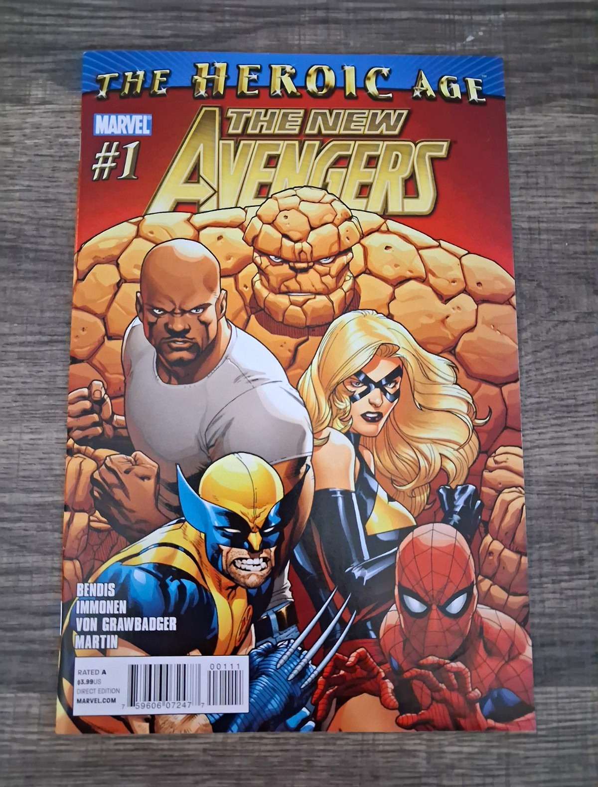Marvel The New Avengers #1 Direct Edition Heroic Age Bendis Immonen