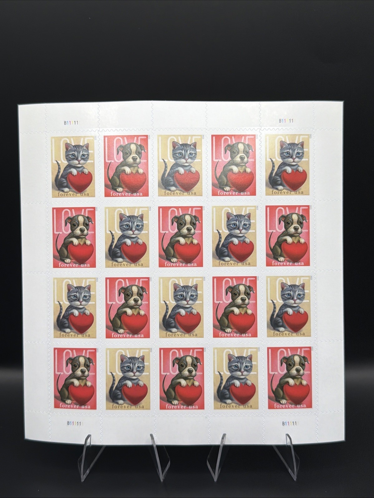 2023 USPS Forever Stamp Love Sheet of 20 Collectible Stamps