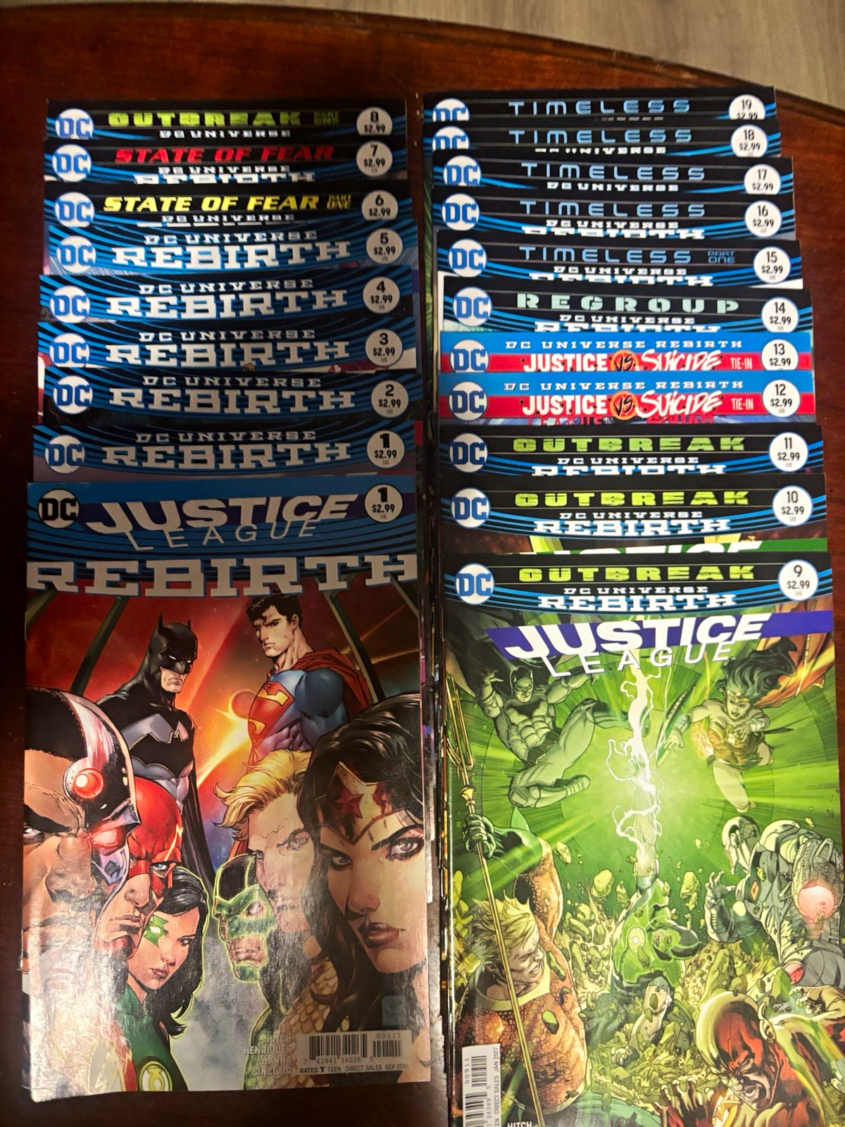 DC Comics Justice League Rebirth #1 Bryan books 1-19